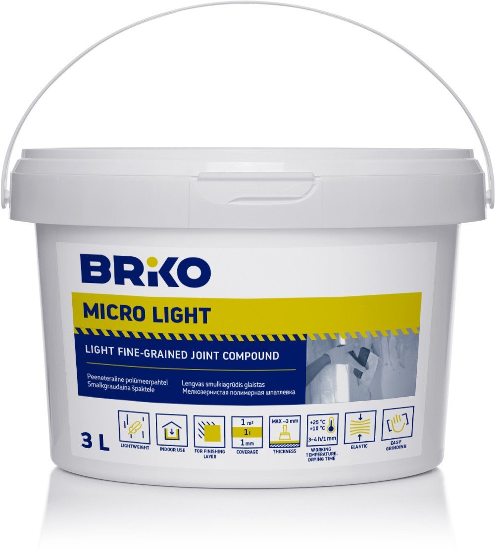 FINE-GRAINED PUTTY BRIKO SM 3 L