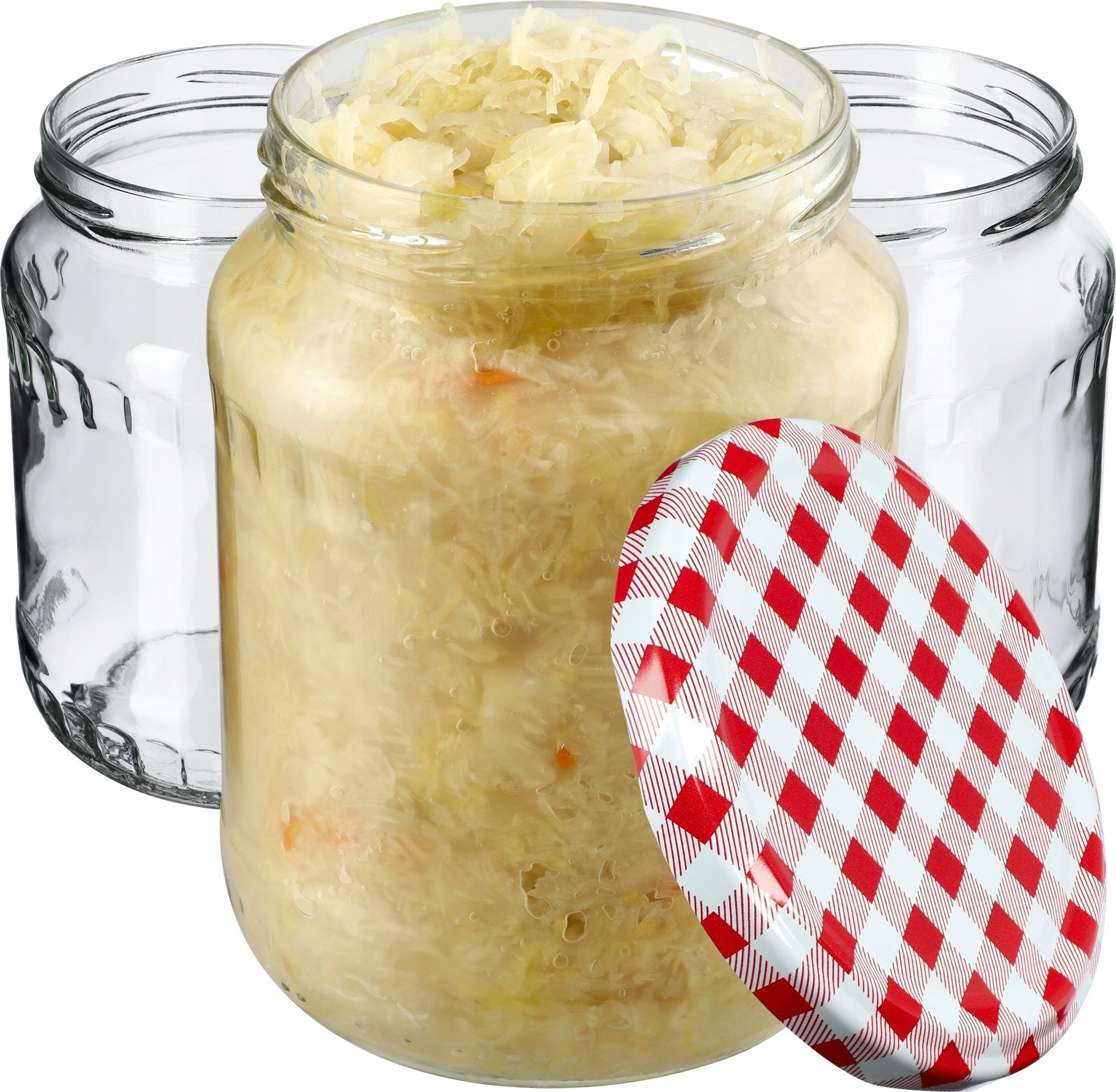 Kadax 8x Słoik Szklany 720ml Dżem Ogórki Zakrętka 82mm