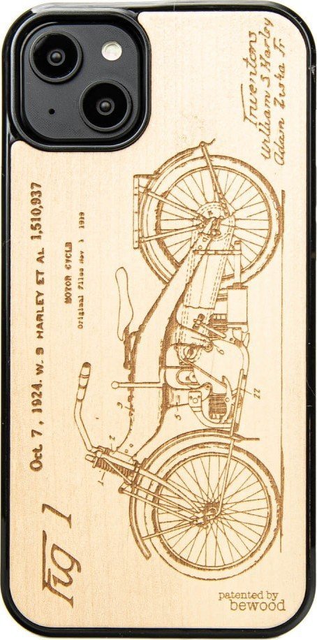 BeWood Drewniane Etui Bewood na iPhone 14 Plus HARLEY PATENT ANIEGRE