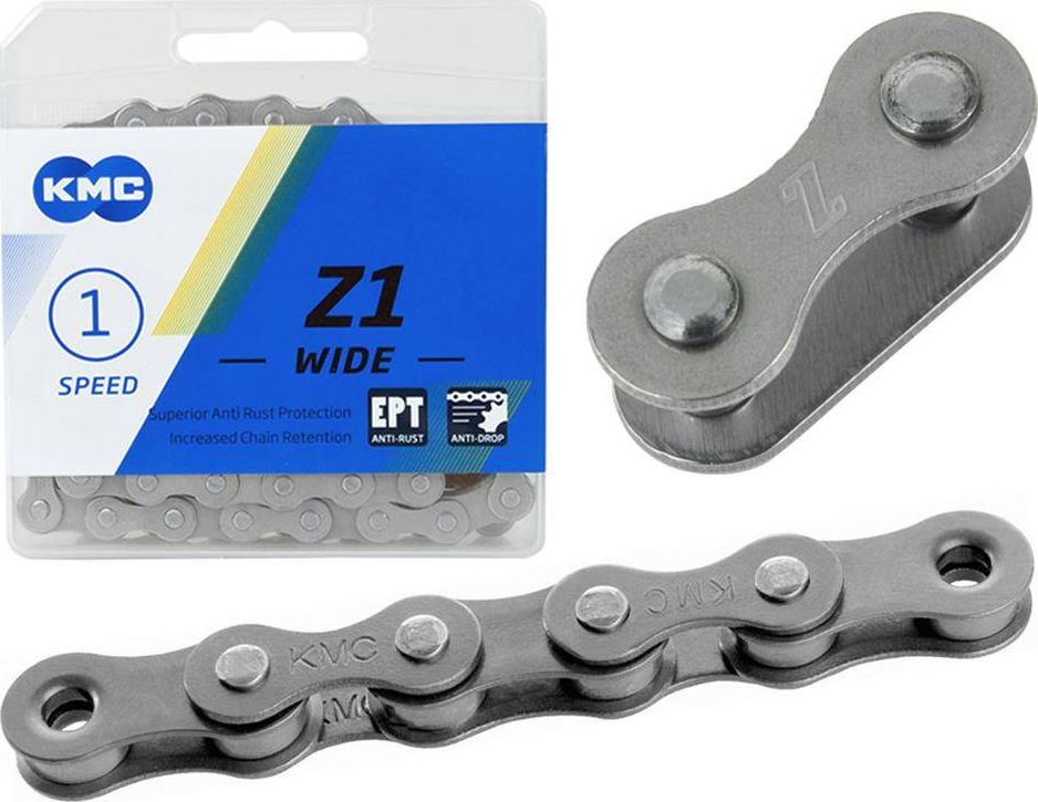 KMC Łancuch KMC Z1 szeroki EPT 1/2 x 1/8, 112 ogniw, 8.6 mm, 1-rzędowy