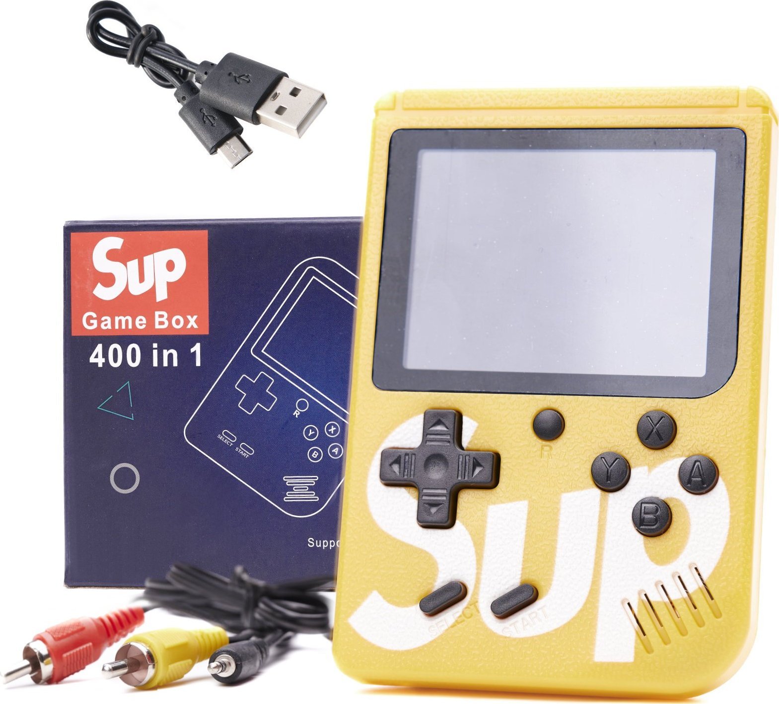 Kontext Konsola przenośna Game Box 400 gier żółta