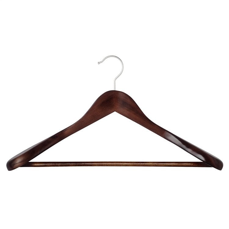 WOODEN HANGER LSN015-A DARK WOOD 2 PCS