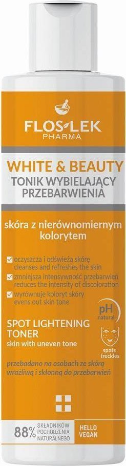 Floslek White&Beauty Tonik wybielający przebarwienia 225ml