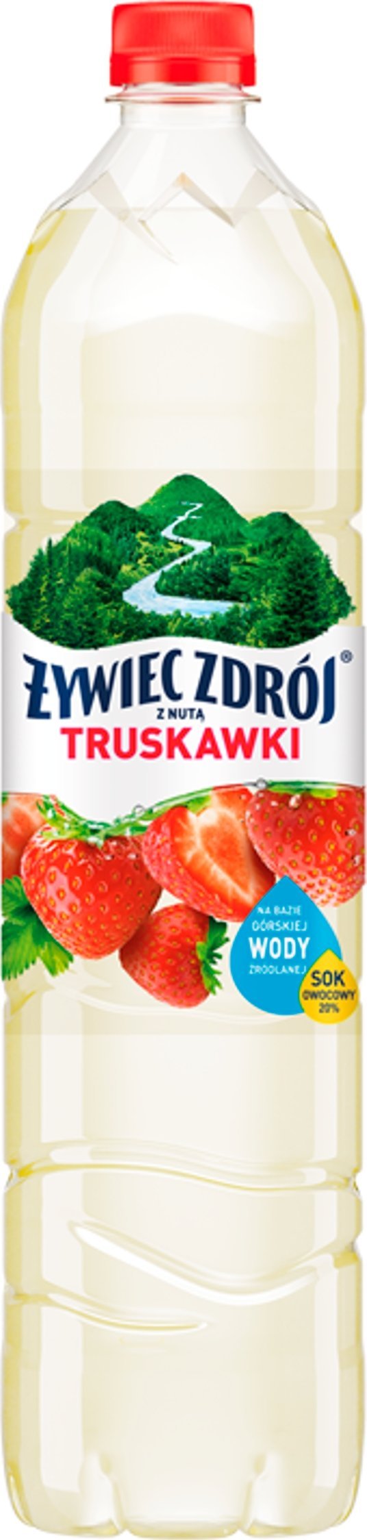 Woda Żywiec Zdrój Napój niegazowany z nutą truskawki 1,2 l