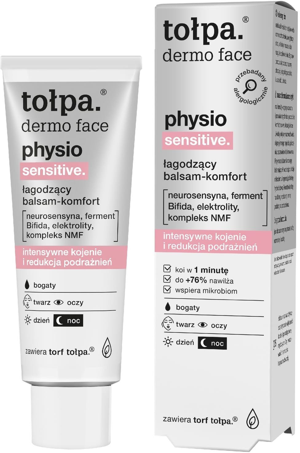 TOŁPA Dermo Face Physio Łagodzący Balsam do twarzy - komfort 40 ml
