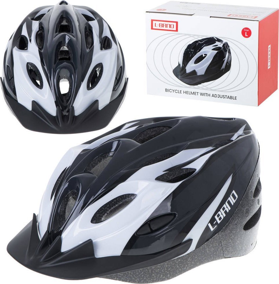 KIK Kask rowerowy regulowany rozmiar L 58-62cm