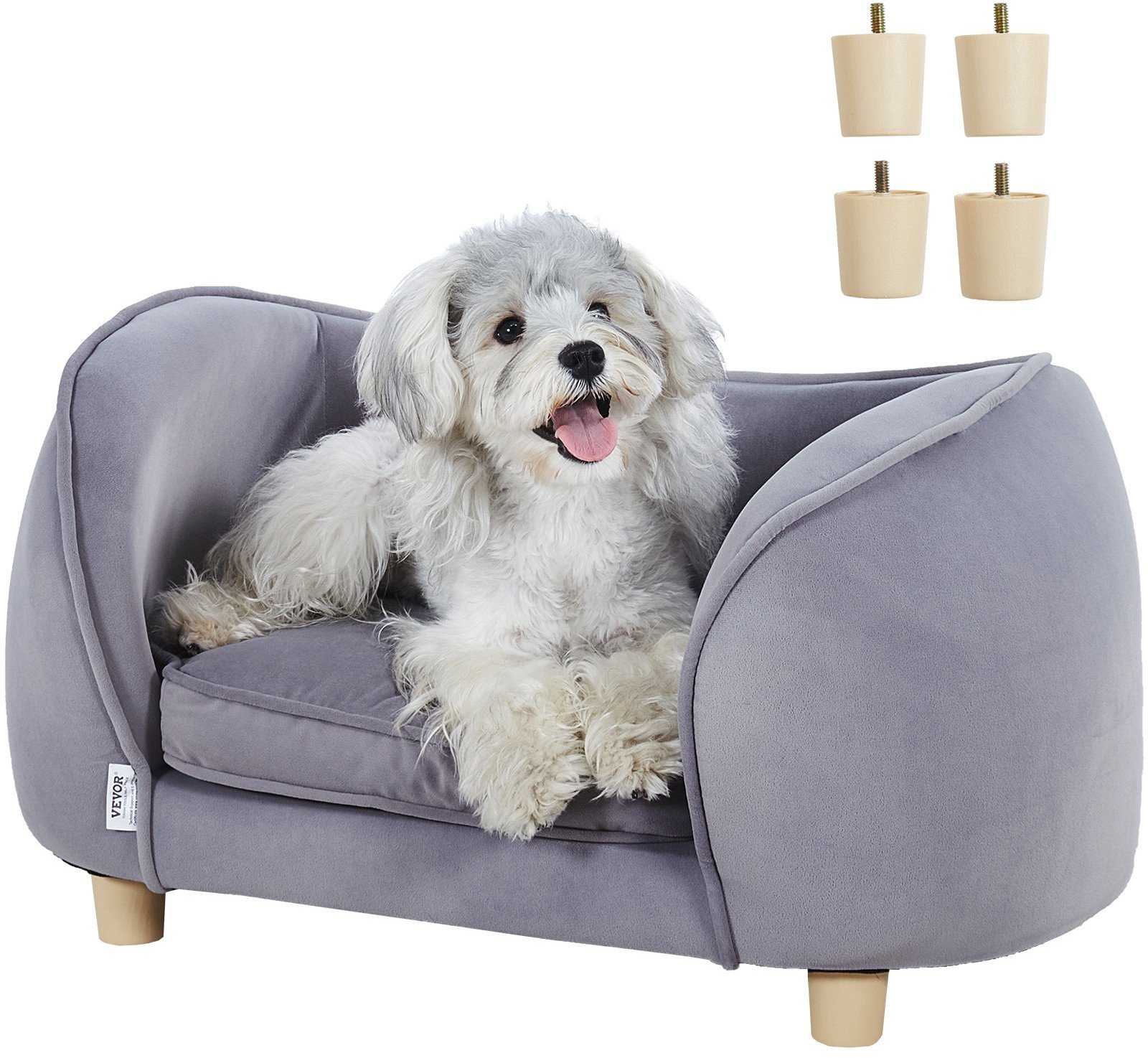 Sofa Kanapa dla Psów i Kotów Szara