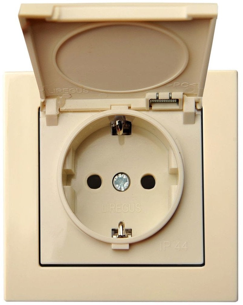 SOCKET SINGLE BEIGE LIREGUS