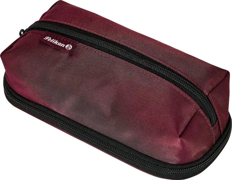 Piórnik Pelikan Pelikan Quattro Twill Miękki piórnik Diagonal Bordowy