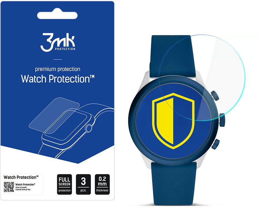 FOSSIL SPORT 43MM - 3MK WATCH PROTECTION FLEXIBLEGLASS