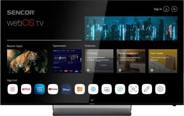 Telewizor Sencor SLE 65US850TCSB LED 65'' 4K Ultra HD WebOS