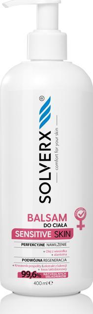 Solverx SOLVERX Sensitive Skin Balsam do ciała do skóry wrażliwej 400ml - pompka