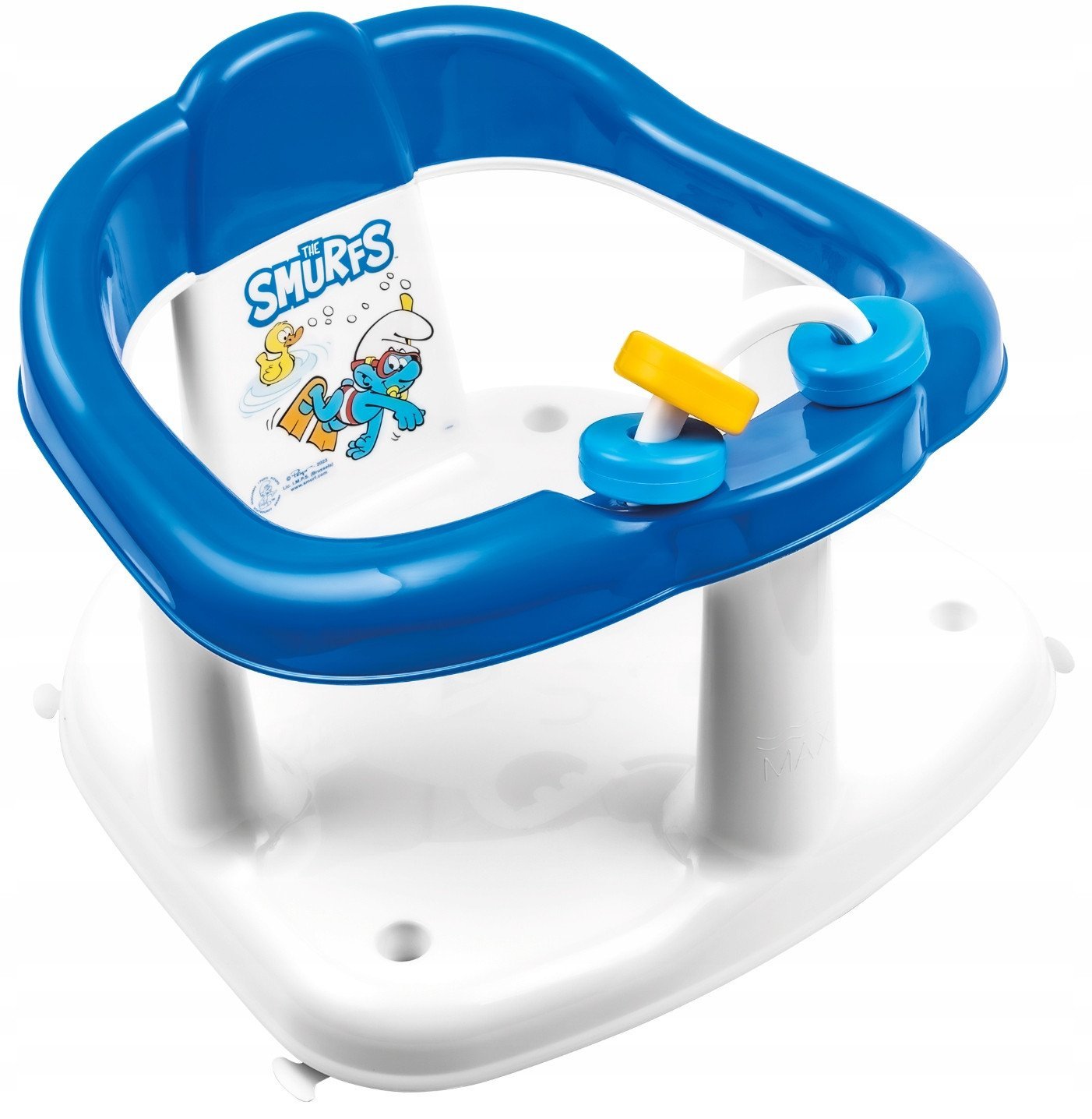 MALTEX - KRZESEŁKO DO KĄPIELI SMERFY PANDA/ZABAWKI, SMERFOWY/BIAŁY