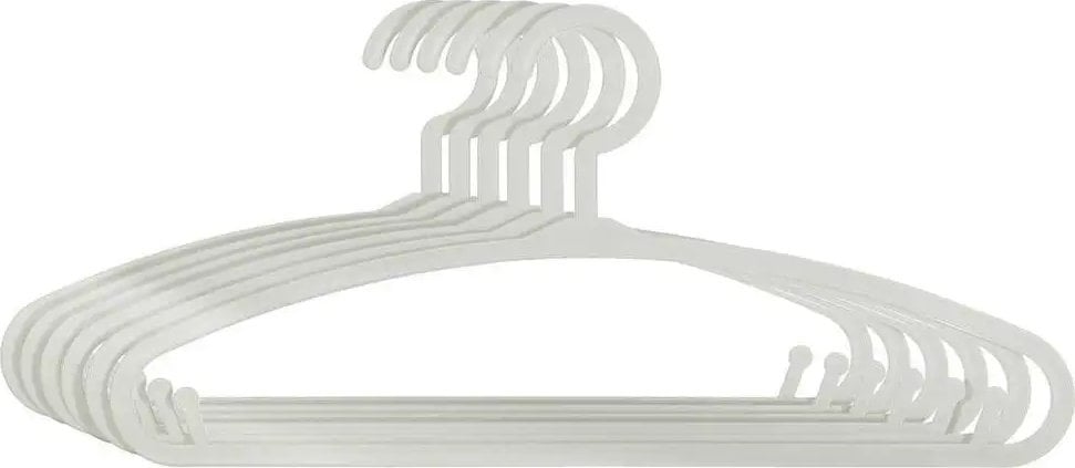Atmosphera Wieszaki dla dzieci, 6 sztuk, kolor biały