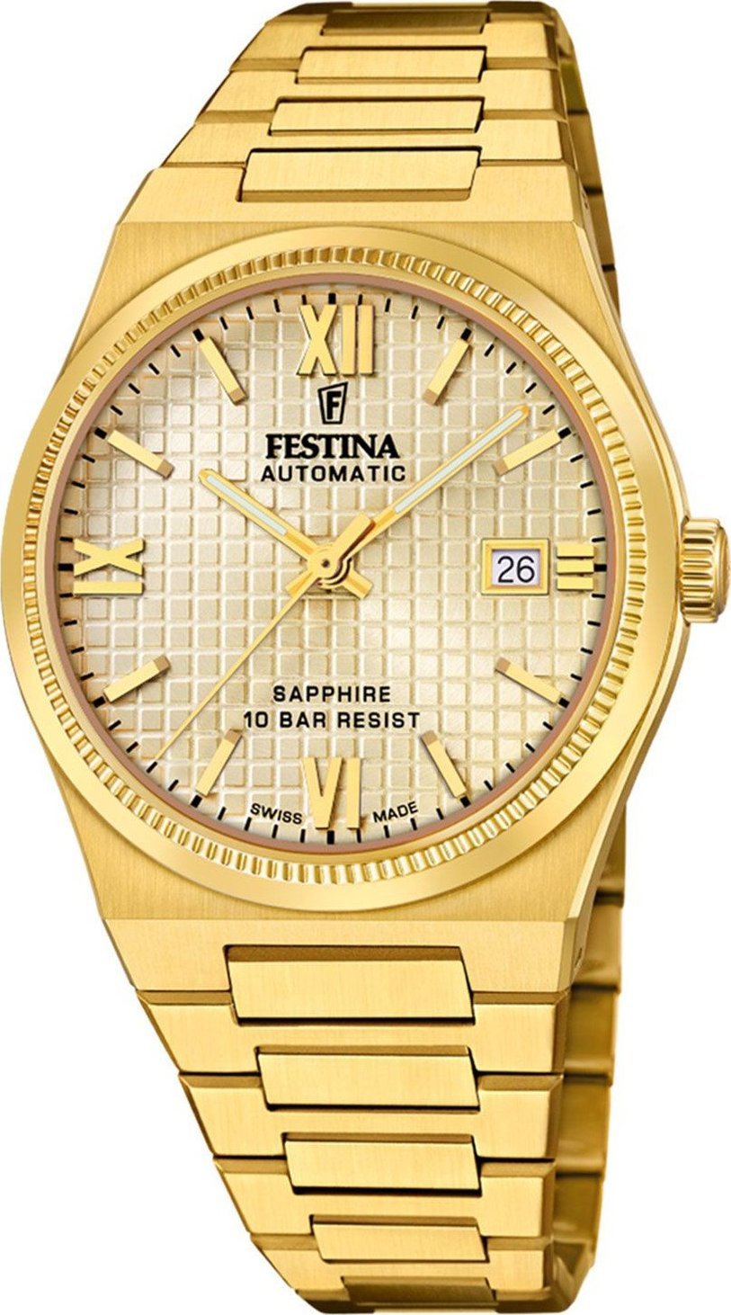 Zegarek Festina Zegarek męski Festina F20032-2 złoty