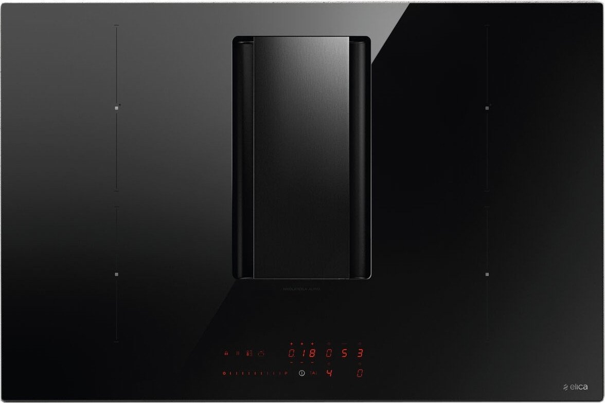 Płyta grzewcza Elica Elica NIKOLATESLA ALPHA BL/A/78, Black, Built-in, 78 cm, Zone induction hob, Glass-ceramic, 4 zone(s)