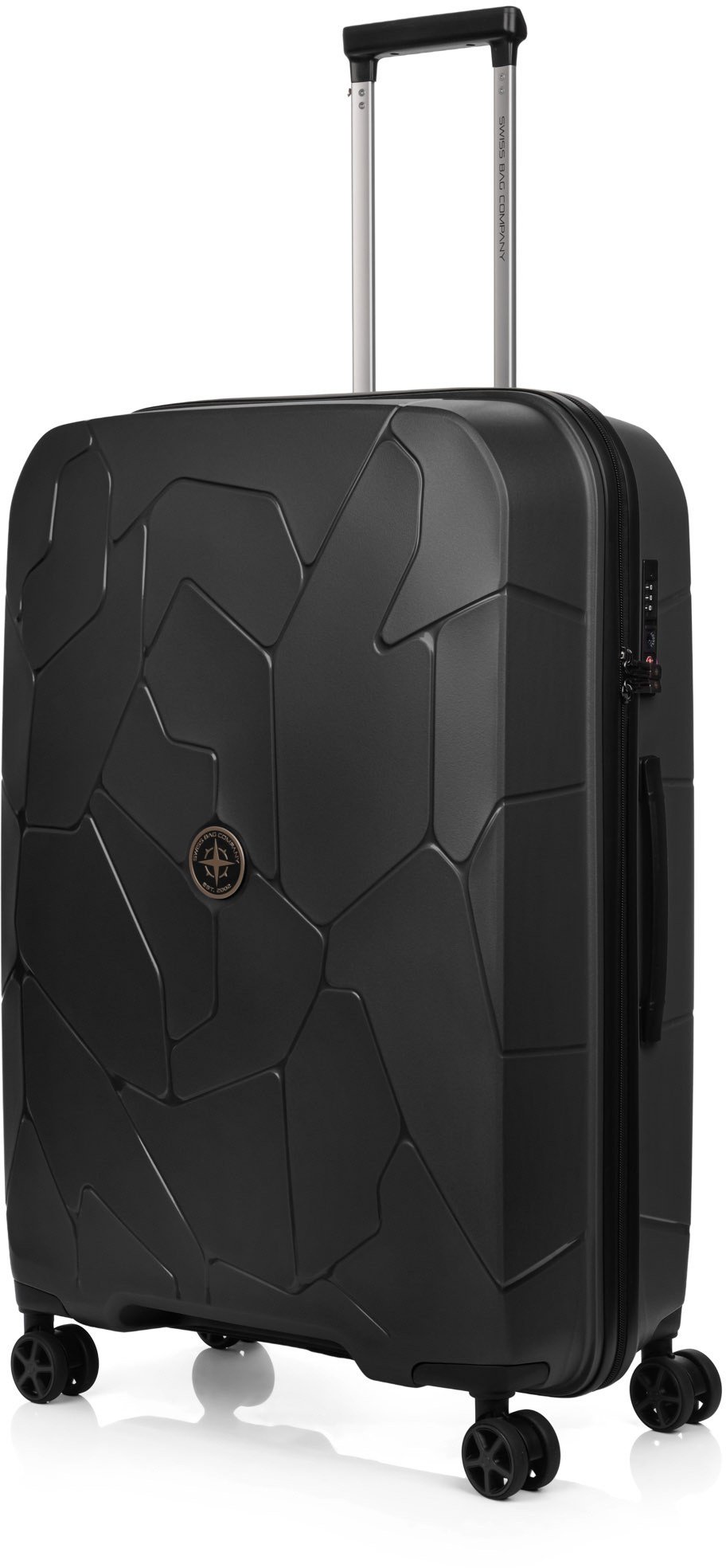 Duża walizka SwissBags Lava 75 cm czarny Uniwersalny