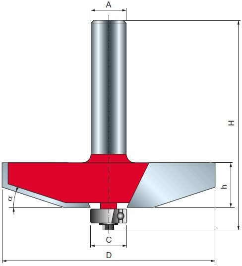 Frez 99-22312P 76,2X16X60X12,0 18˚