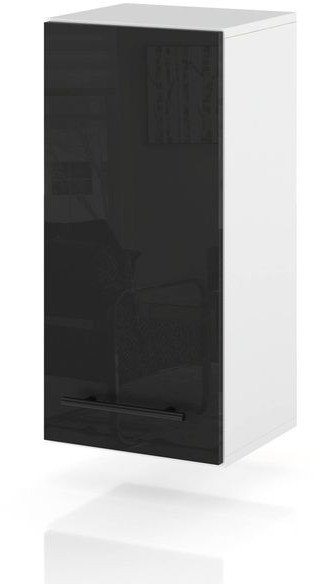 Szafka Kuchenna Wisząca Klapowa Modułowa 30cm Spremium Czarny Połysk