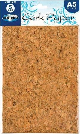 Centrum Papier korkowy A5 5szt 80313