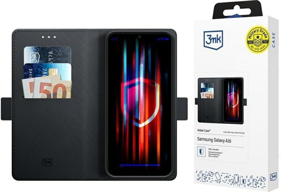 3MK Etui Wallet Case do Google Pixel 9A czarny