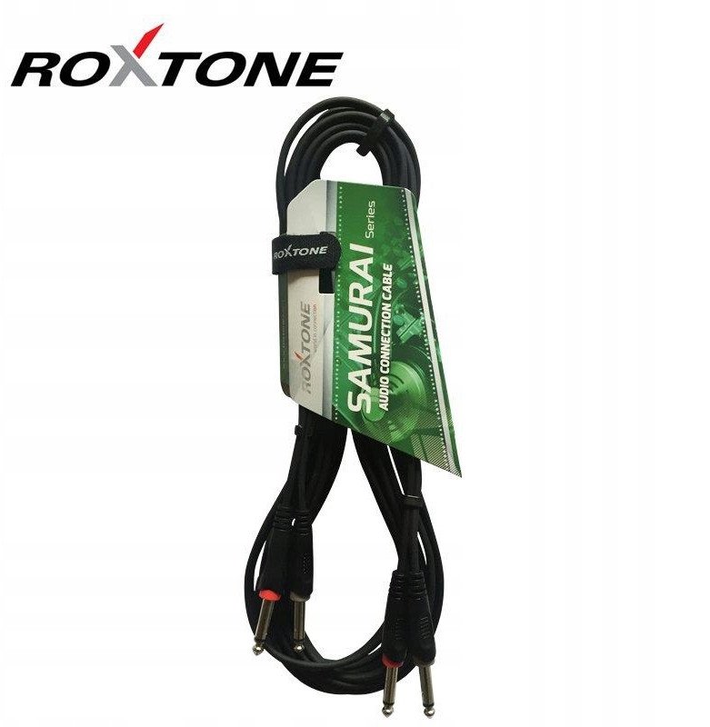 Roxtone Kabel audio 3m RACC100L3 2x Jack 6.3mm 2x Jack 6.3mm