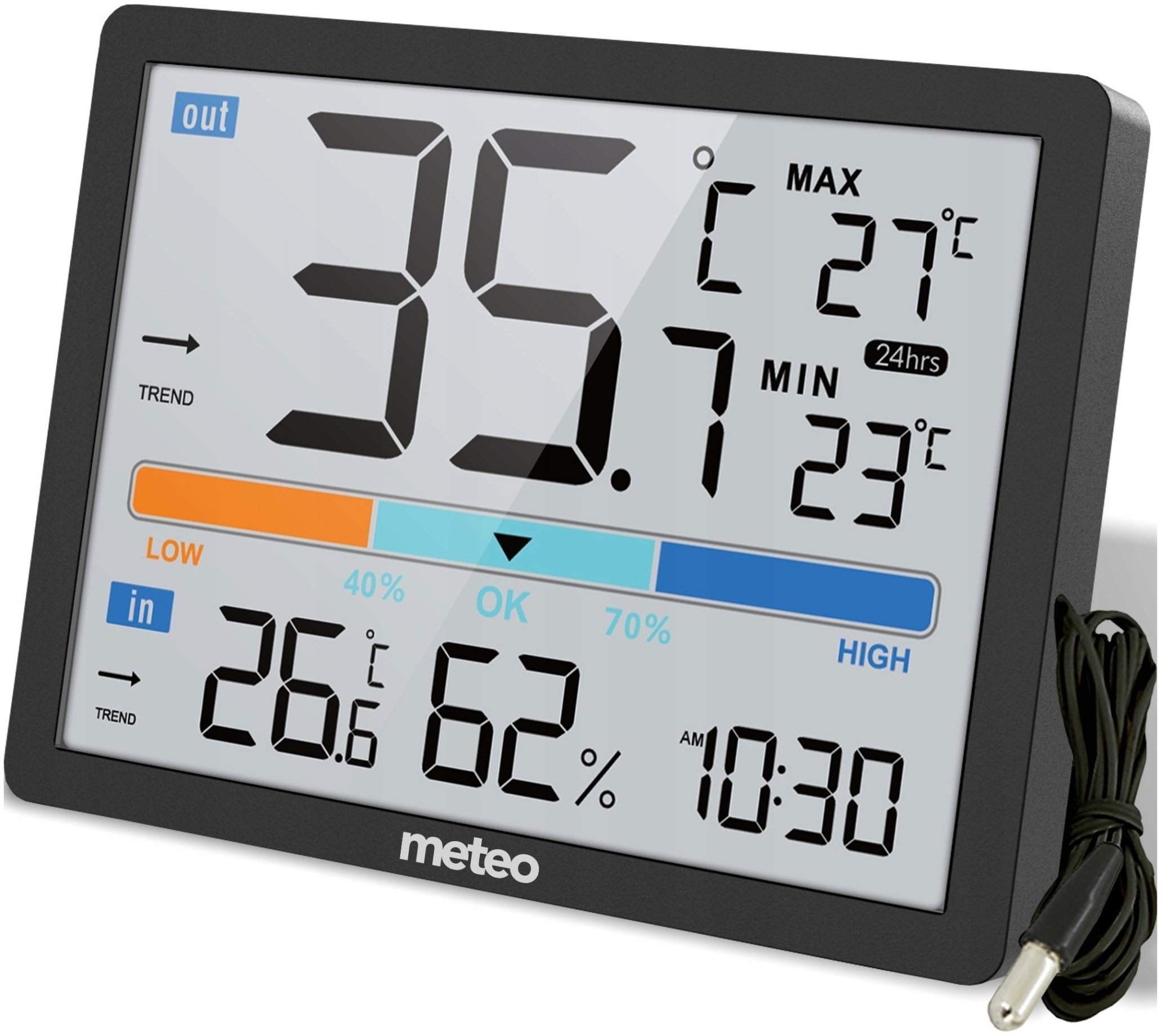 STACJA POGODOWA CYFROWA TERMOMETR METEO SP109C