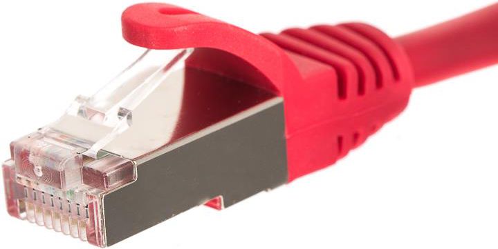 NetRack patchcord RJ45, osłonka zalewana, kat. 5e FTP, 10m czerwony (BZPAT10FR)