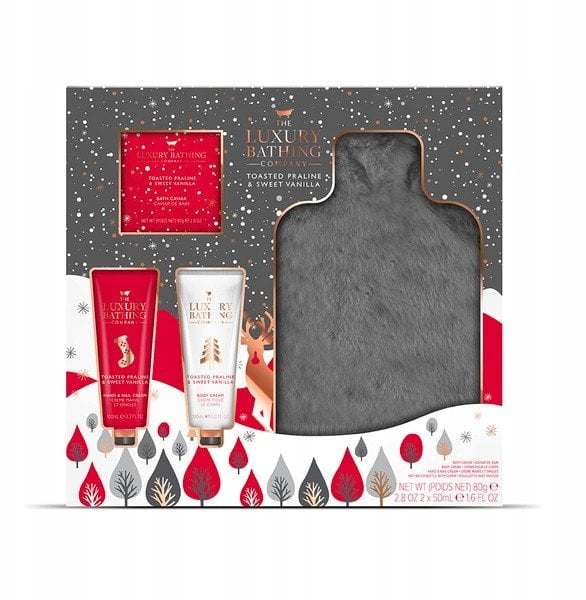 Grace Cole Skrudintas praline kūno priežiūros rinkinys su Termofor ( Vánoční cukroví & Vanilka ) - Dárková sada péče o tělo s termoforem