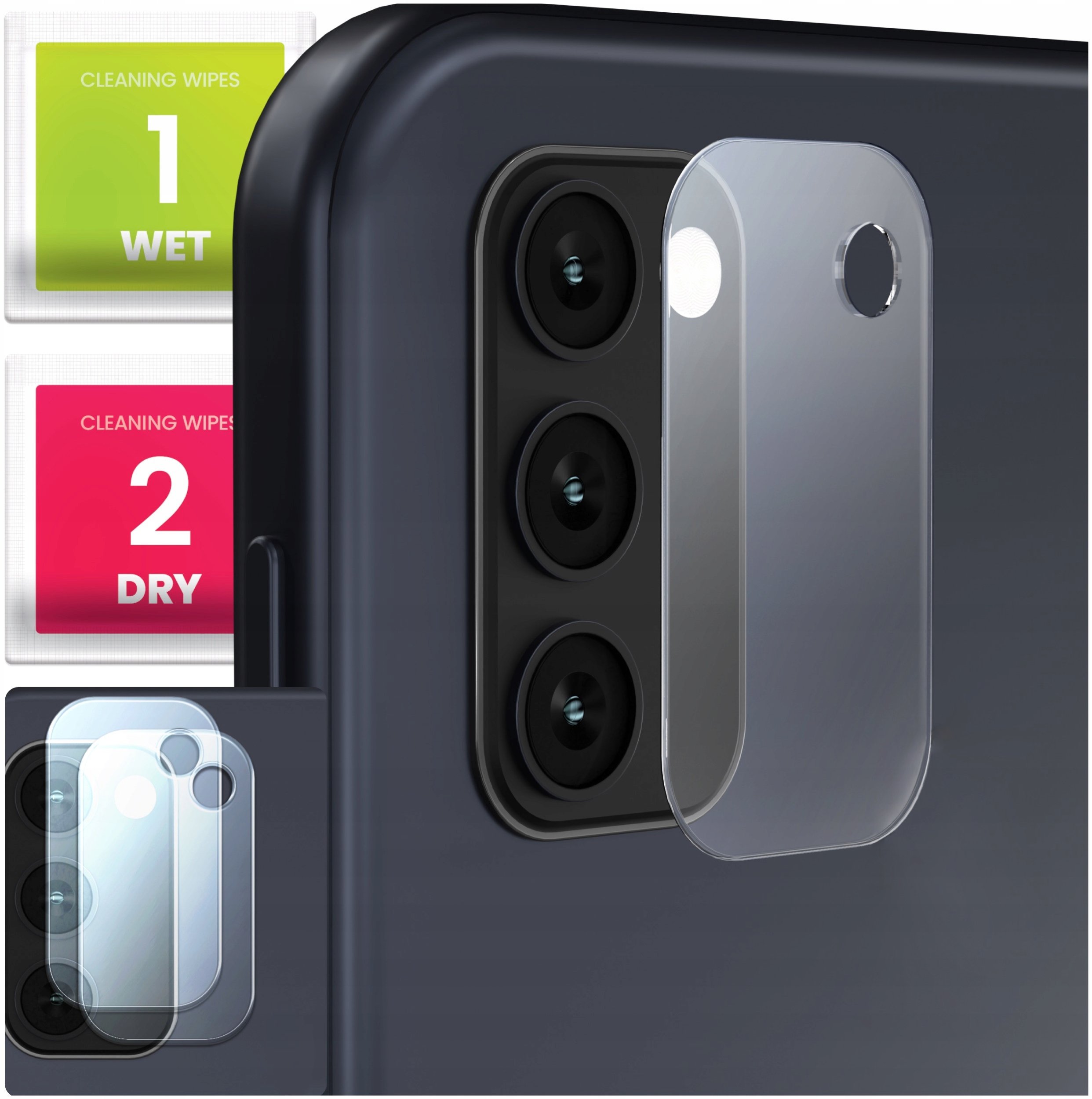 2-PAK Szkło Na Aparat Do Samsung Galaxy A41 (Hartowane, Na Obiektyw, 9H)