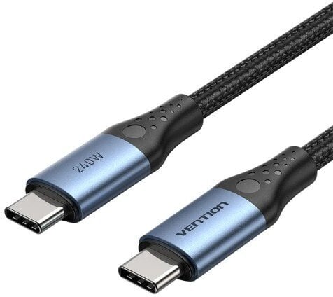 Kabel USB Vention Kabel USB-C do USB-C 2.0 5A 240W 1m czarny