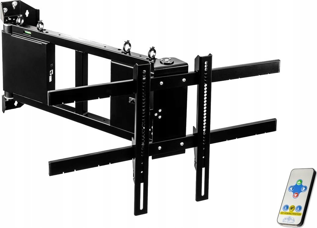 Sabaj Elektrycznie obrotowy uchwyt ścienny do telewizora, obrót premium do 130 , zdalne sterowanie pilotem IR, do telewizorów maks. 75" i 35kg IR- OTW