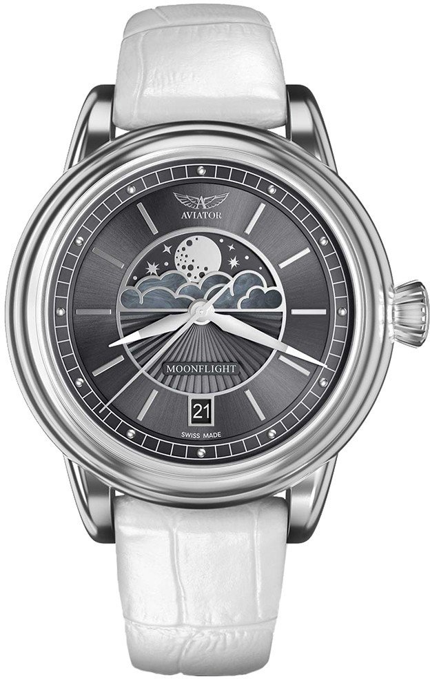 Zegarek damski Aviator V.1.33.0.254.4.WM biały