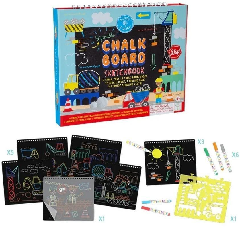 Szkicownik z kredowymi pisakami Na Budowie