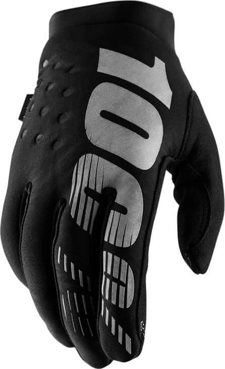 100% Rękawiczki 100% BRISKER Women's Glove black grey roz. M (długość dłoni 174-181 mm) (NEW)