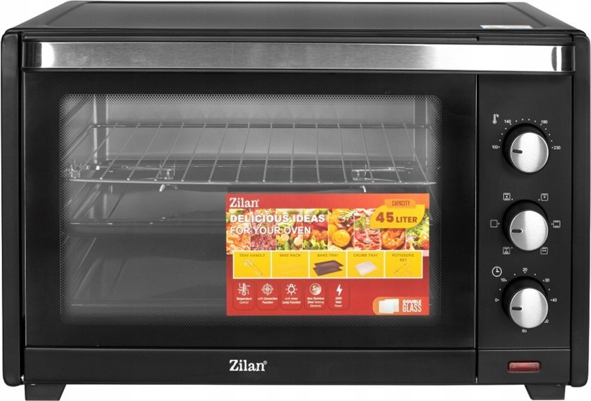 PIEKARNIK ELEKTRYCZNY ROŻEN GRILL TIMER TERMOOBIEG 45L 2000W