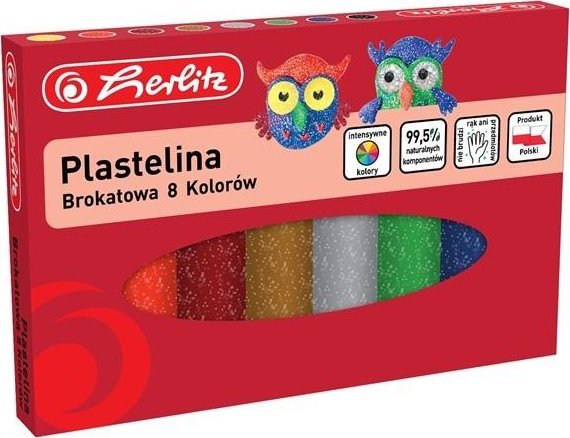 Herlitz PLASTELINA 8KOL BROK HER WB