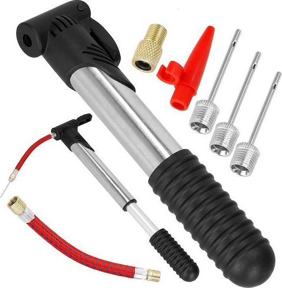 Springos Pompka rowerowa 5w1 z akcesoriami mini z igłą i wężykiem UNIWERSALNY