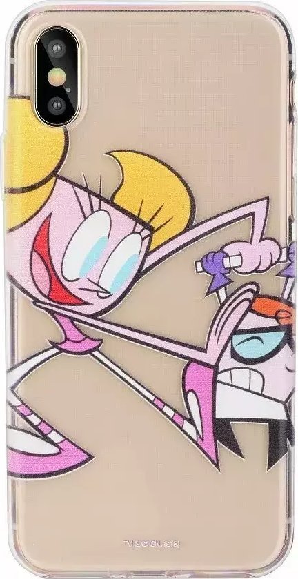 Cartoon Network Dexter Silicone Case for Apple iPhone XR Dexter with Dee Dee