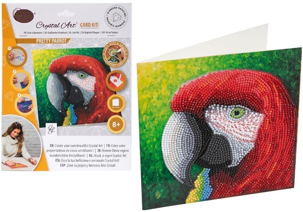 Pro Kids Diamentowa mozaika Papuga 18x18cm