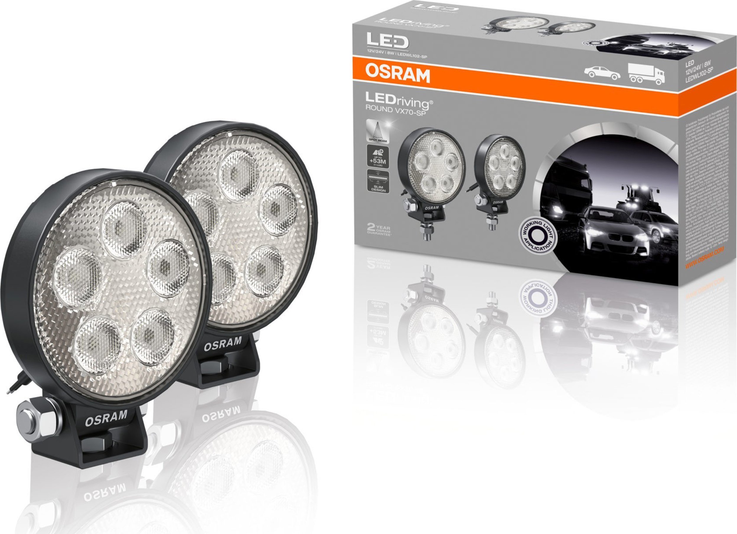 Osram Lampy robocze LED Szperacz Round VX70-SP