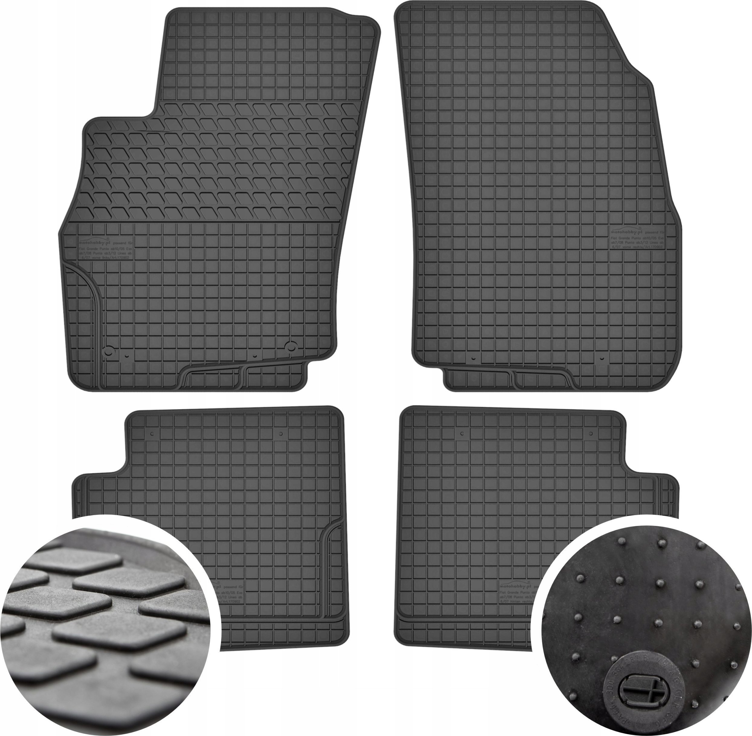 GeyerHosaja Dywaniki gumowe do Fiat Linea