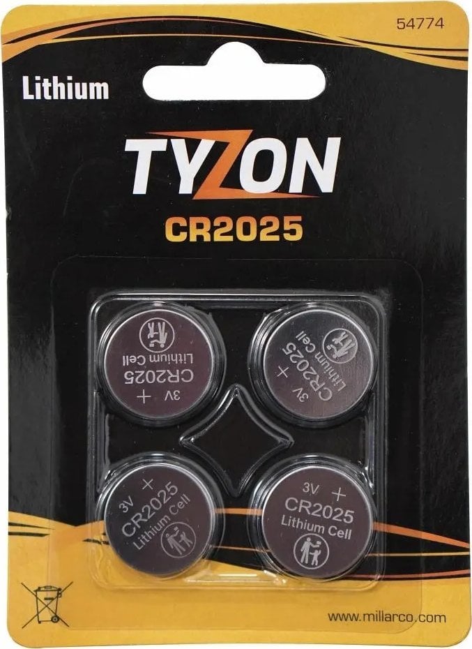 GP Tyzon CR2025 Lithium baterie 4 stk.