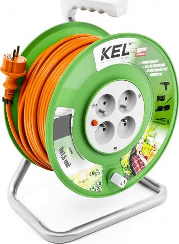 Plastrol przedłużacz bębnowy Standard Line 15m H05VV-F 3x1 4xGS 10A pomarańczowy (W-98945)