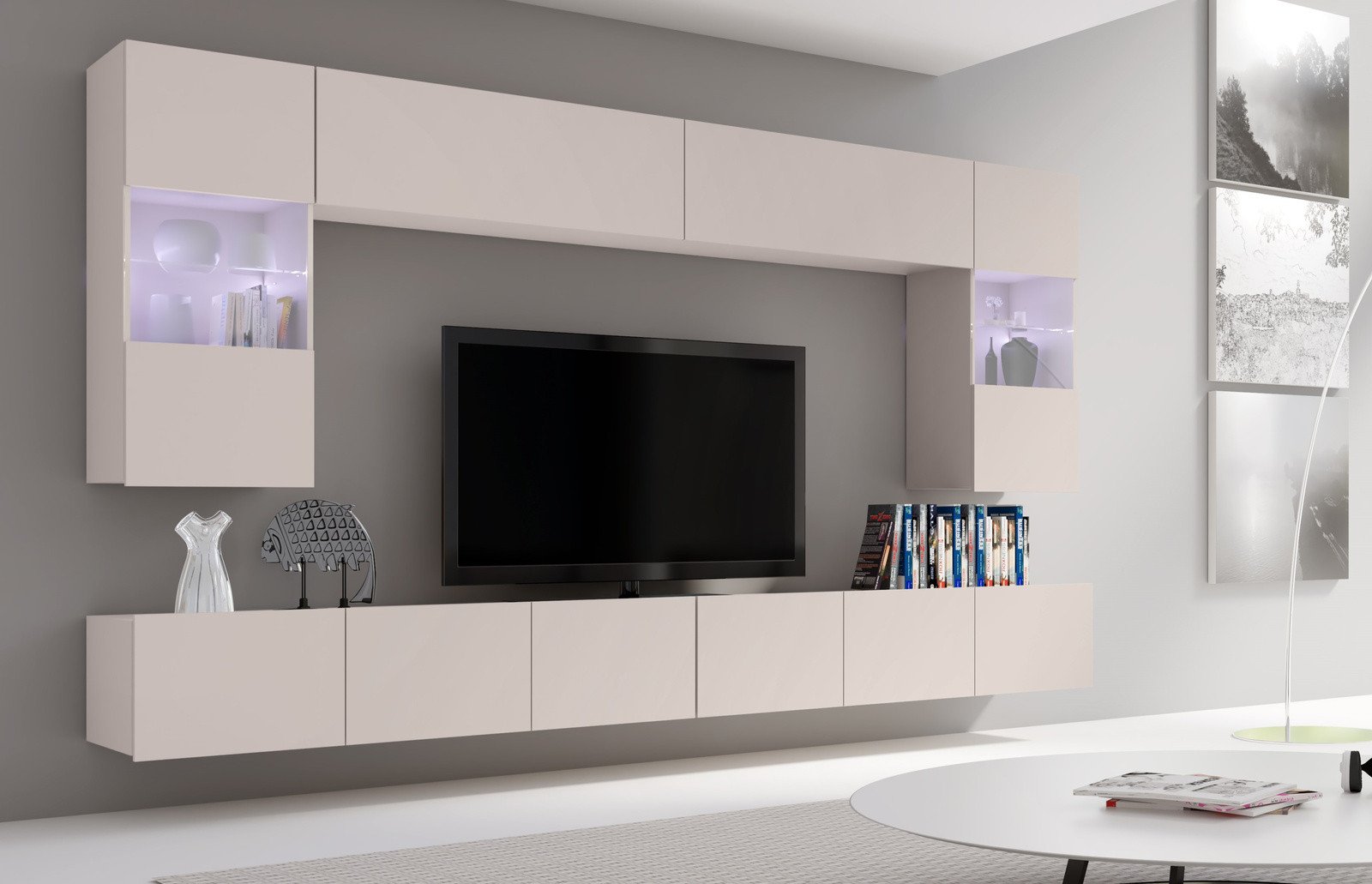 Meblościanka Montreal I w kolorze cashmere