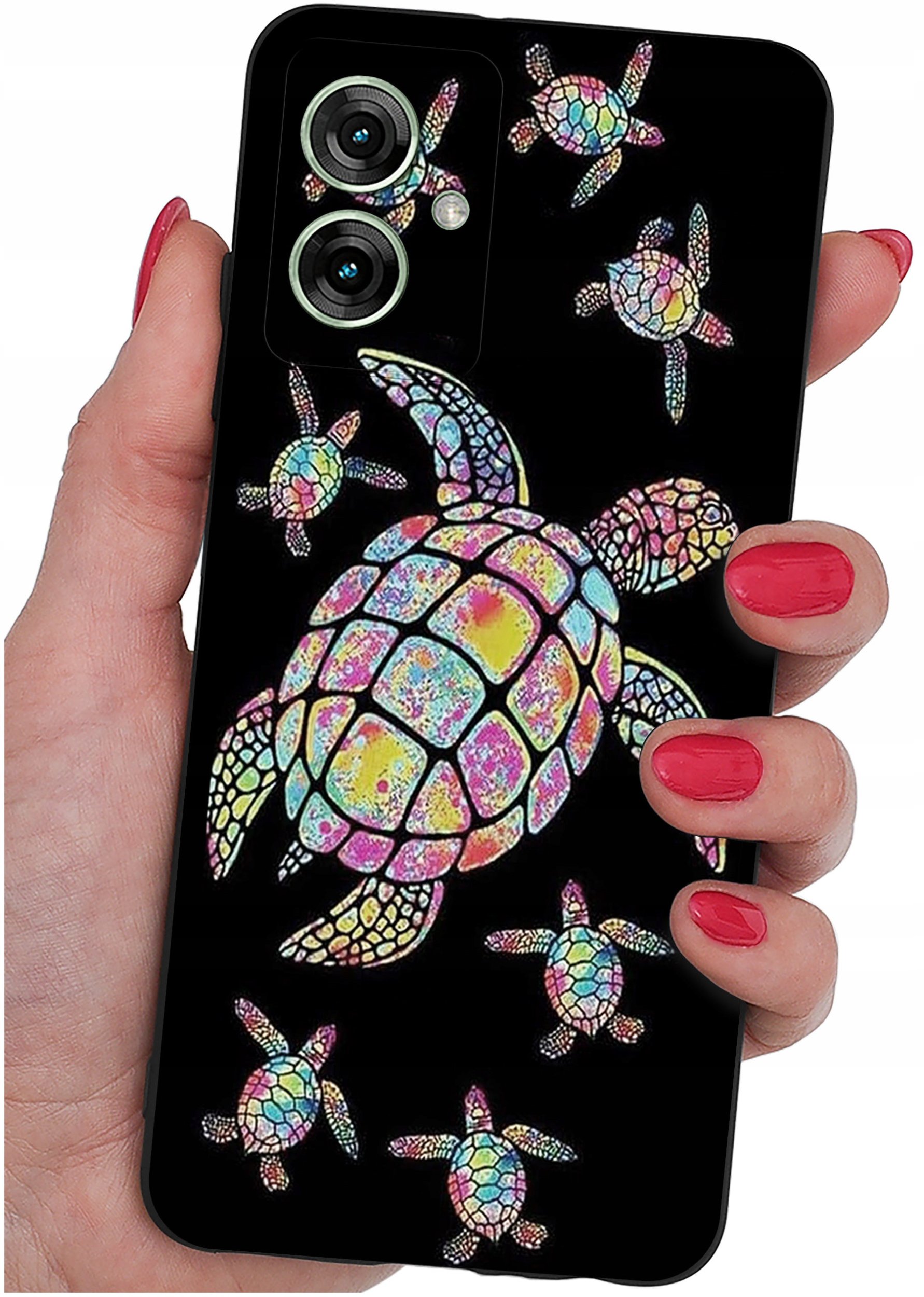 Etui do Motorola Moto G55 5G WZORY |SILIKONOWE MATT CASE + SZKŁO 9H