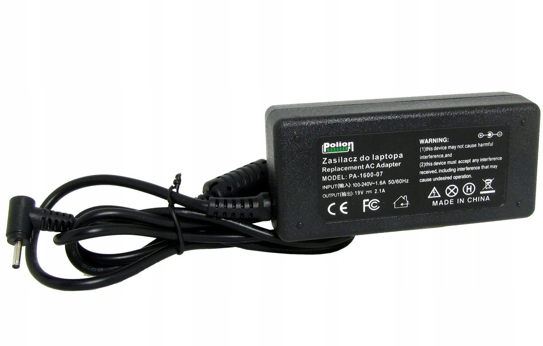 Zasilacz do laptopa ASUS 40W 19V 2,1A wtyk 2,5x0,7mm