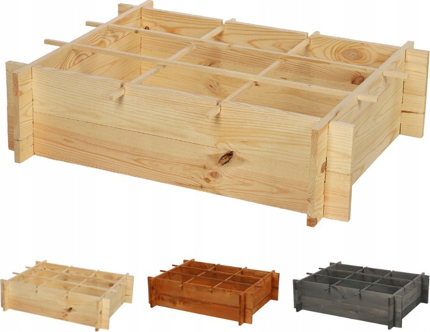 Wamar-Sosenka Drewniana grządka podwyższana ZP05 /60x78 cm/ Naturalna Drewno Sosnowe