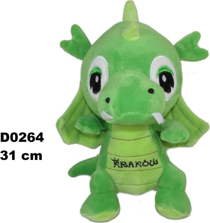 Smok "Kraków" jasny zielony 31cm