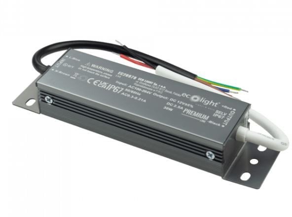 Zasilacz Led Hermetyczny 30W 12V Ip67 Premium Eco Light Ec20979 Eco Light